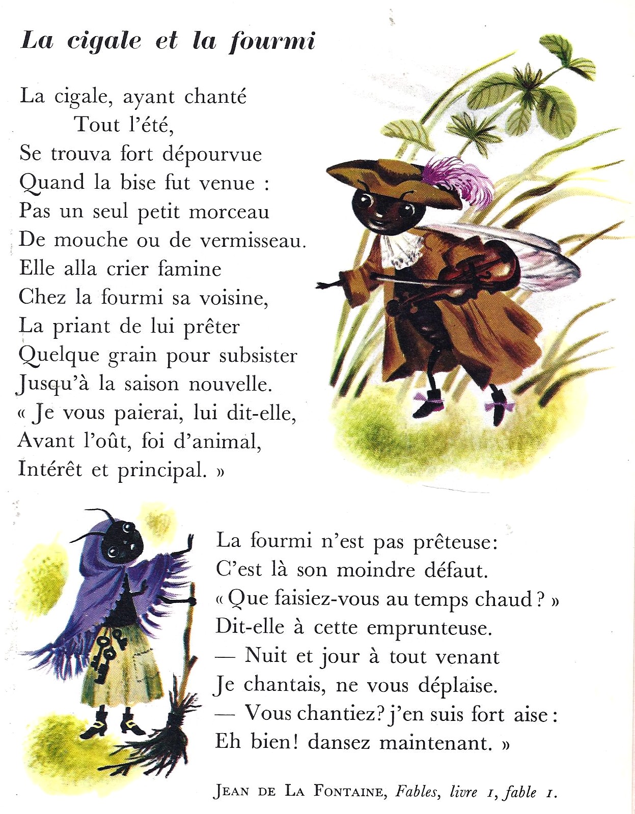 La cigale et la fourmi jean de